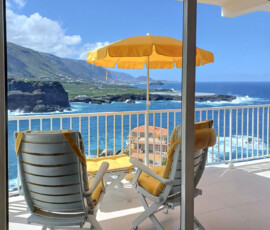 Ferienwohnung Teneriffa, Tenerinfe, Icod de los Vinos, San Marcos mit Strand (Playa de San Marcos) Traumaussicht mit Meerblick